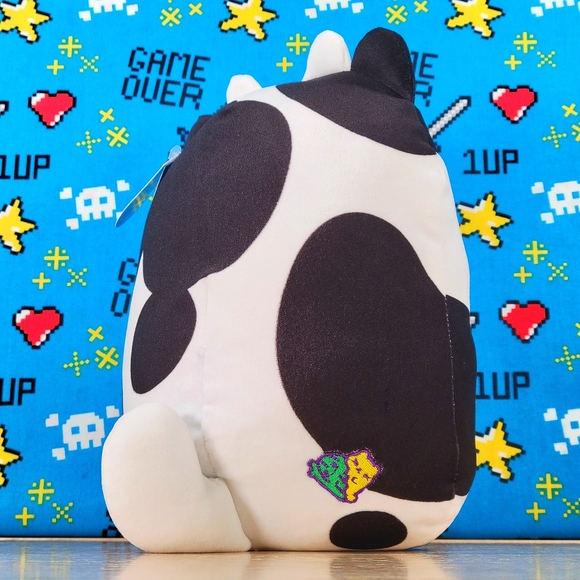 Cepia Cats Vs Pickles MooBerry The Strawberry Cow 8" #456 UltraSoft Jumbo Plush - Picture 3 of 11